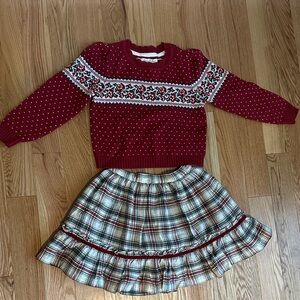 Tommy Bahama Red and Plaid Kids Matching Set